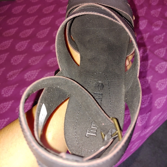 TIMBERLAND WOMENS DANFORTH CORK WEDGE SANDAL SZ 10 - Picture 11 of 13